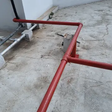 Distribuição de rede de combate a incêndio
